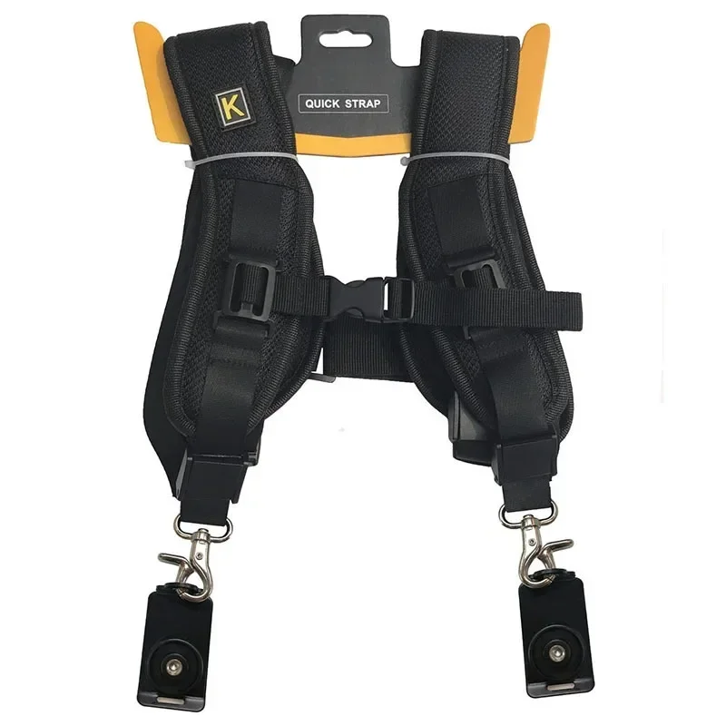 

Double Dual Portable Shoulder Camera Neck Strap Quick Rapid Sling Camera Belt Adjustment for SLR DSLR Digital Camera Accessories