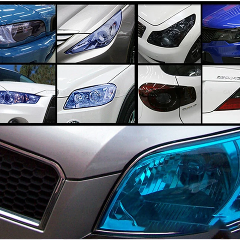 30X60 CM Faro Dell'automobile Fanale Posteriore Pellicola Car Styling Protettiva Dell'involucro Del Vinile Pellicola Impermeabile Autoadesiva Adesivi Pellicola Della Luce di Nebbia - Image 4