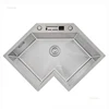 Modern Small Apartment Special Washing Sink L-shaped Stainless Steel Corner Kitchen Sinks Large Single Sink Kitchen Accessories 3