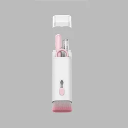 Ultimate 7 - in - 1 Portable Cleaning Kit for Keyboards, Earphones, and Laptops (Pink)