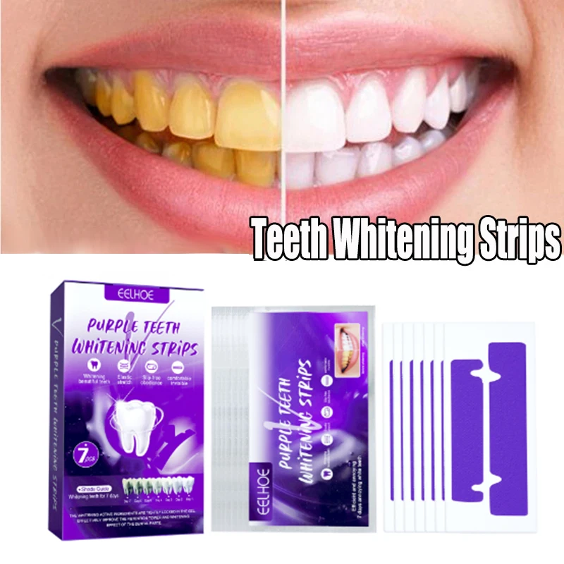 High Elastic Gel Teeth Whitening Strips White Tooth Dental kit Oral