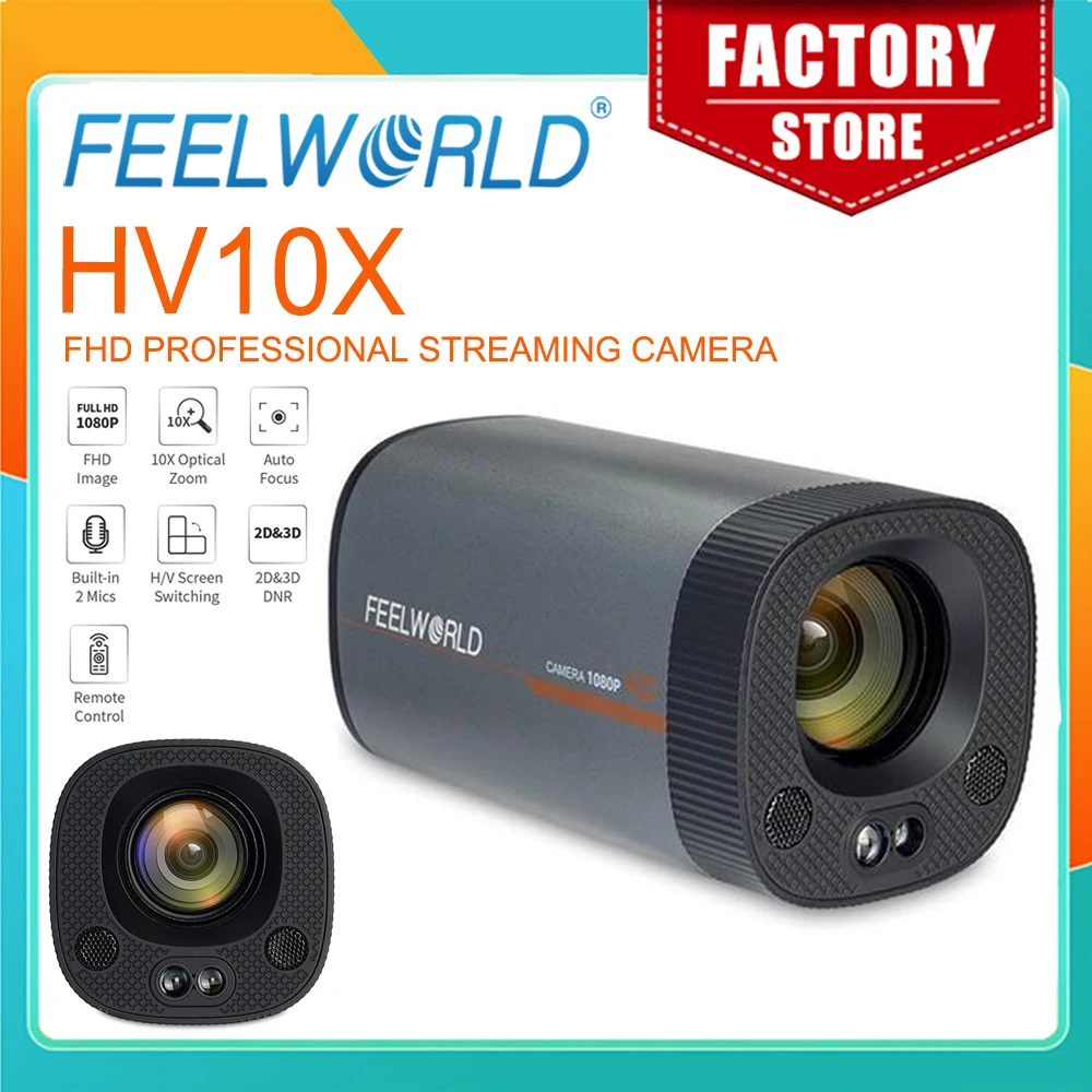 FEELWORLD HV10X Professional Live Streaming Camera Full HD 1080P USB3.0 HDMI