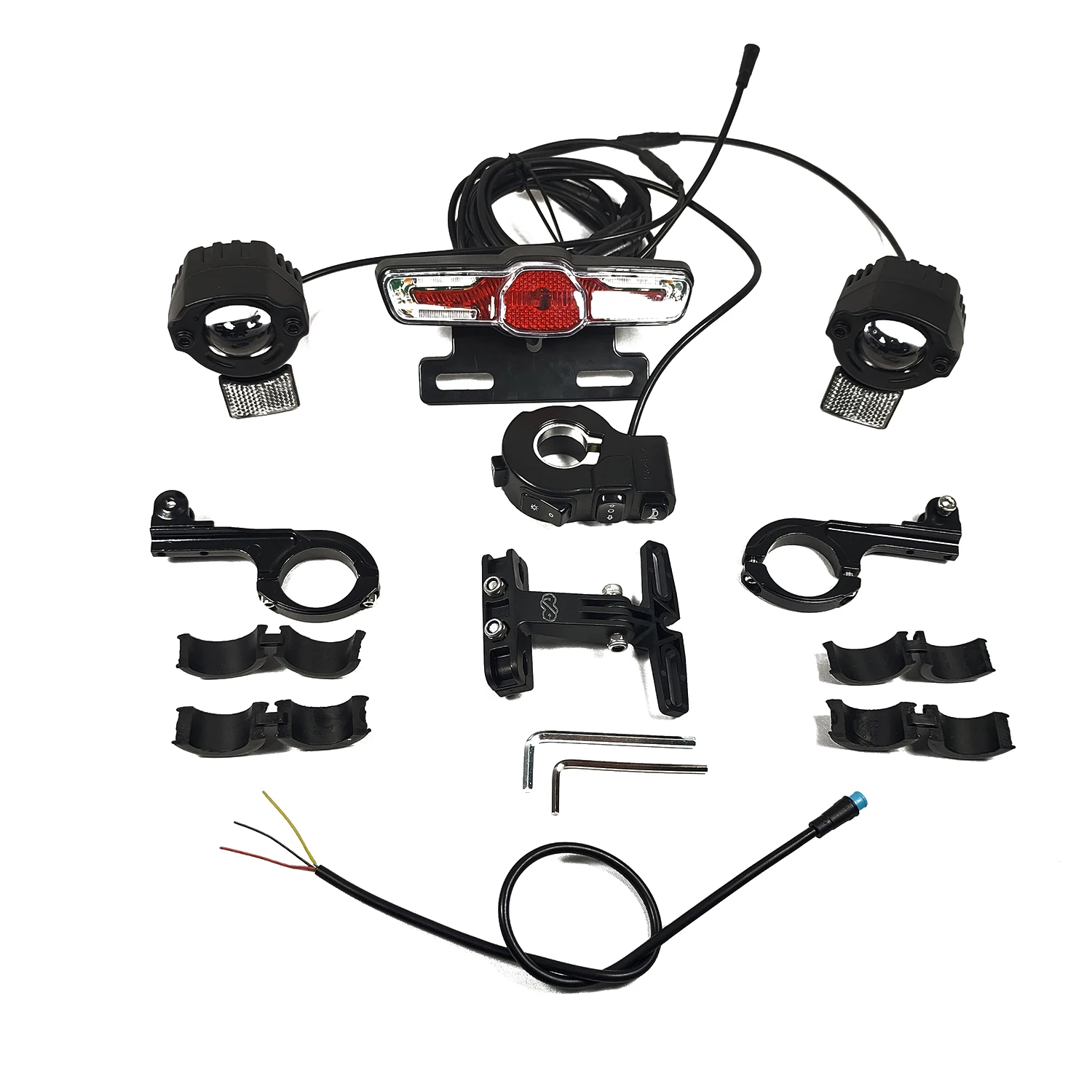 Electric Bike Front Light Ebike Headlamp 12V 24V 36V 48V 60V Wide Voltage Motorcycle Headlight E Bike Scooter Head Light Bulbs I3690547935