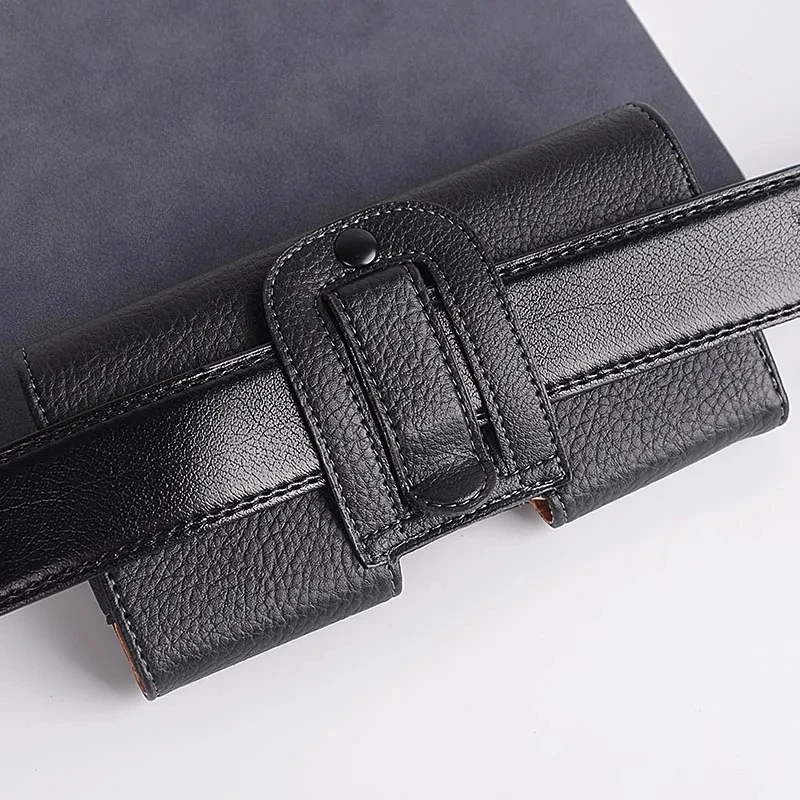 Premium PU Leather Universal Belt Clip Phone Pouch and Waist Bag