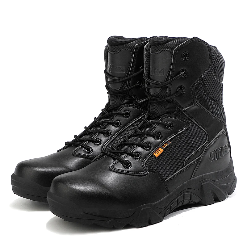 2023 Men's Winter High Top Boots Waterproof Anti slip Warm High Top Large Men's Cotton Shoes Outdoor Training Shoes