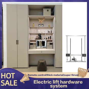 Tavolo da Toeletta Elettrico Sollevabile con Telecomando, Tavolo Automatico Intelligente con Motore, Retrattore Multifunzione per la Casa