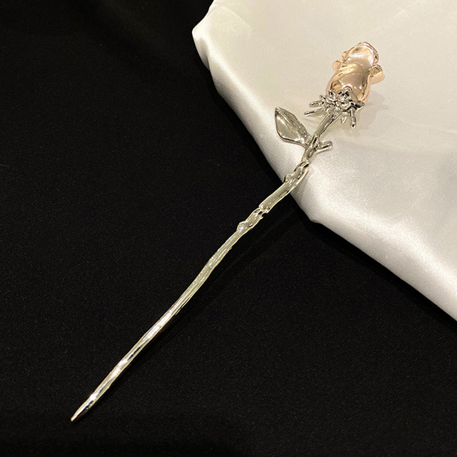 Sticks Headwear Vintage Hair Clasp Women Hairstyle Tools Flower Hairpins Barrette Clip Rose Hair Sticks