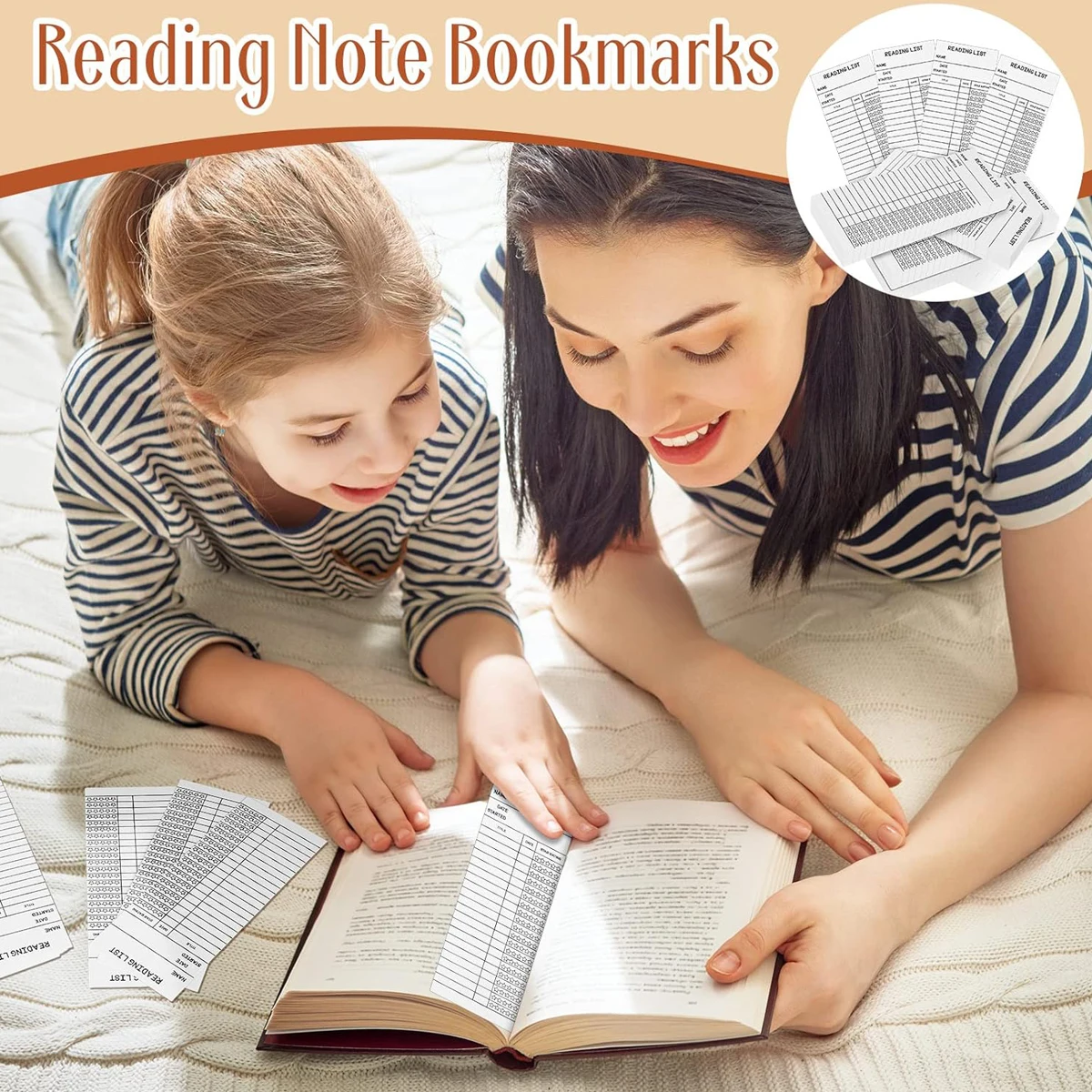 50pcs reading list bookmarks, reading log bookmarks, gifts and literary supplies for reading lovers 6