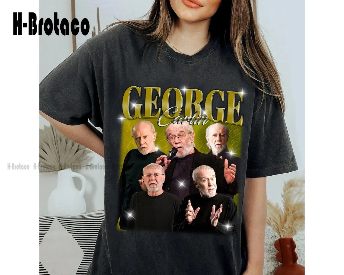 T-Shirt George Carlin, Camicia George Carlin, George Carlin Unisex, Vintage, Tees, Camicia Alla Moda, Camicia Retrò