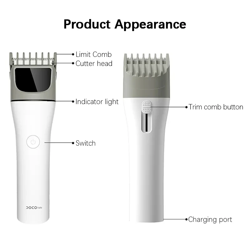 Xiaomi youpin DOCO Electric Hair Clipper Type-C description image 9