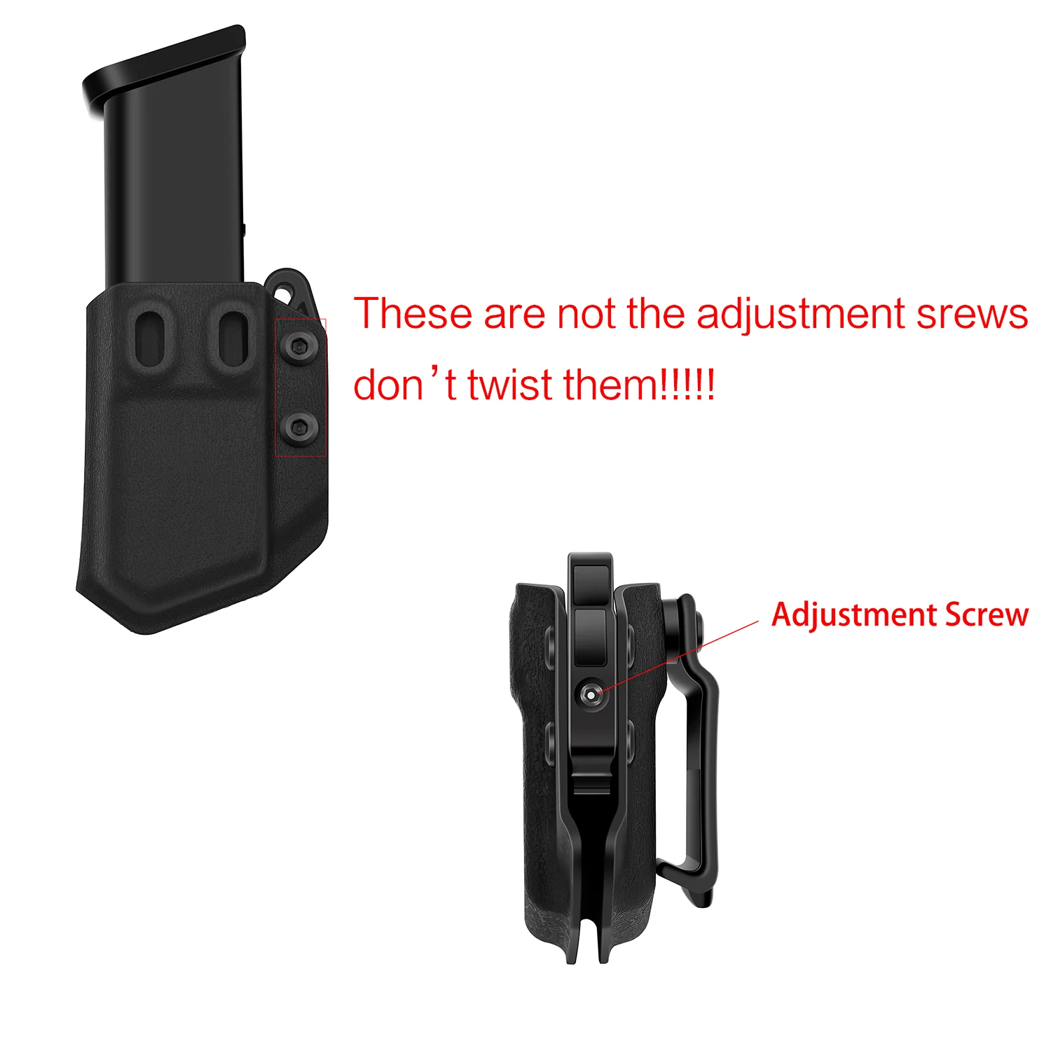 Magazine Pouch 9mm .40 Magazine Pistol Mag Holster Handgun Carrier Upgraded IWB OWB Multi-angle Mag Pouch Left Right Hand Singe Doube Stack