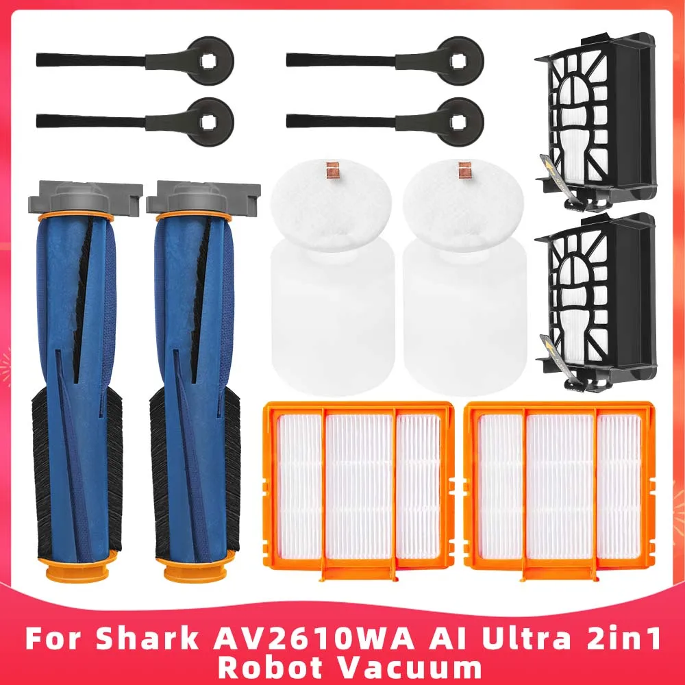For Shark RV2610WA AI Ultra 2in1 Robot Vacuum Main Brush Roller Side