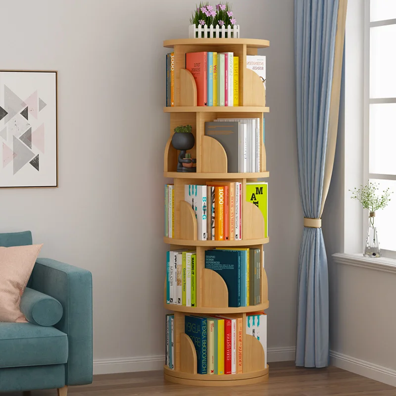 Aheaplus Rotating Bookshelf, Small Corner Bookshelf for Small Space, 360  Display 4 Tier Floor Standing Bookcase Storage Rack - AliExpress