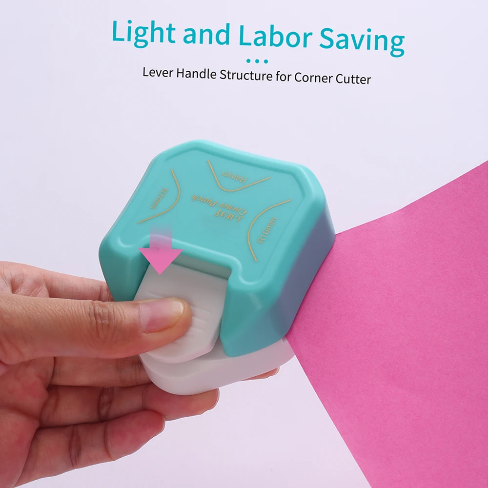 3-in-1 Corner Rounder Punch R4/R7/R10mm Round Corner Trimmer Cutter for Card Photo Paper Laminating Pouches corner cutter corner punch fillet cutting tool bevel cutter