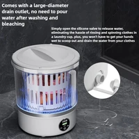 3L Mini Machine à laver Portable maison vêtements chaussettes sous-vêtements nettoyage Machine à laver voyage Machine à laver avec séchage rotatif 2