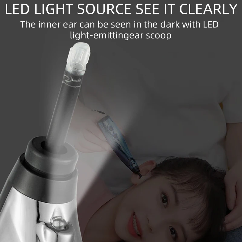 Smart Ear Cleaner Wireless Ear Canal Cleaning Massager Children Adult Ear Picking Tool LED Lighting Ear Picking Spoon Health 4