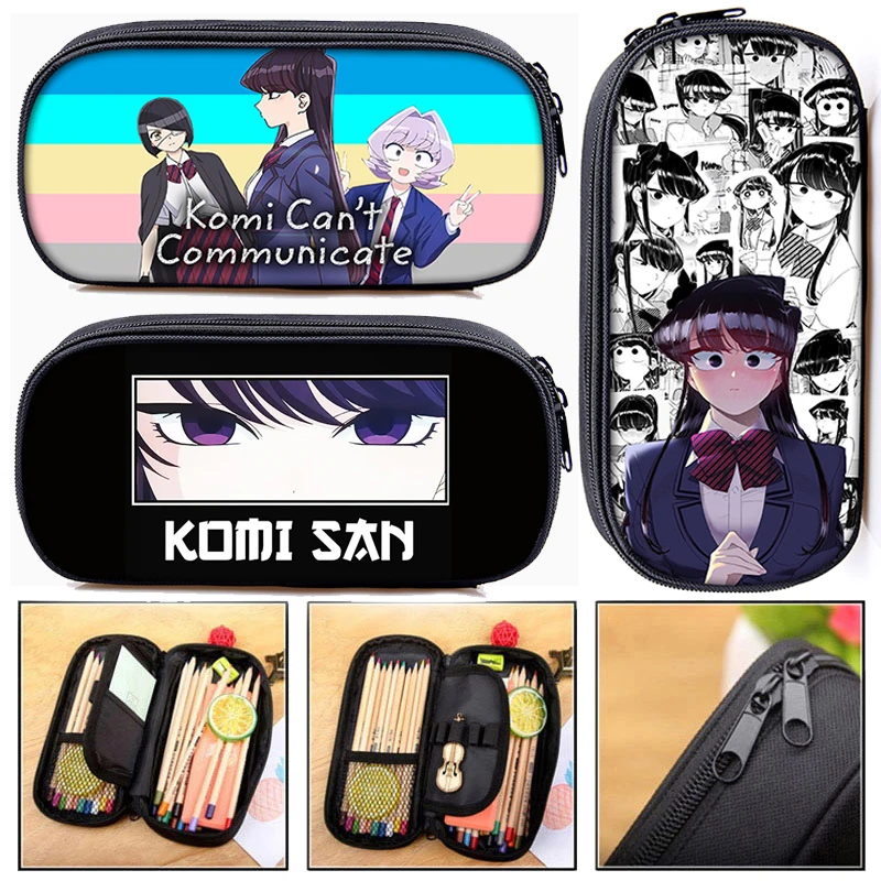 

Аниме Komi не может общаться карандаш с рисунком женская косметичка Desu для подростков модный пенал школьные принадлежности подарок