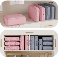 Compression Packing Cube Wardrobe Drawer Puffer Jacket Storage Foldable Luggage Suitcase Organizer Compressed Travel Clothes Bag 1