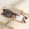 Multifunctional Progressive Multifocal Reading Glasses Vintage Small Frame Photochromic Glasses Men Women Far Sight Eyewear 3