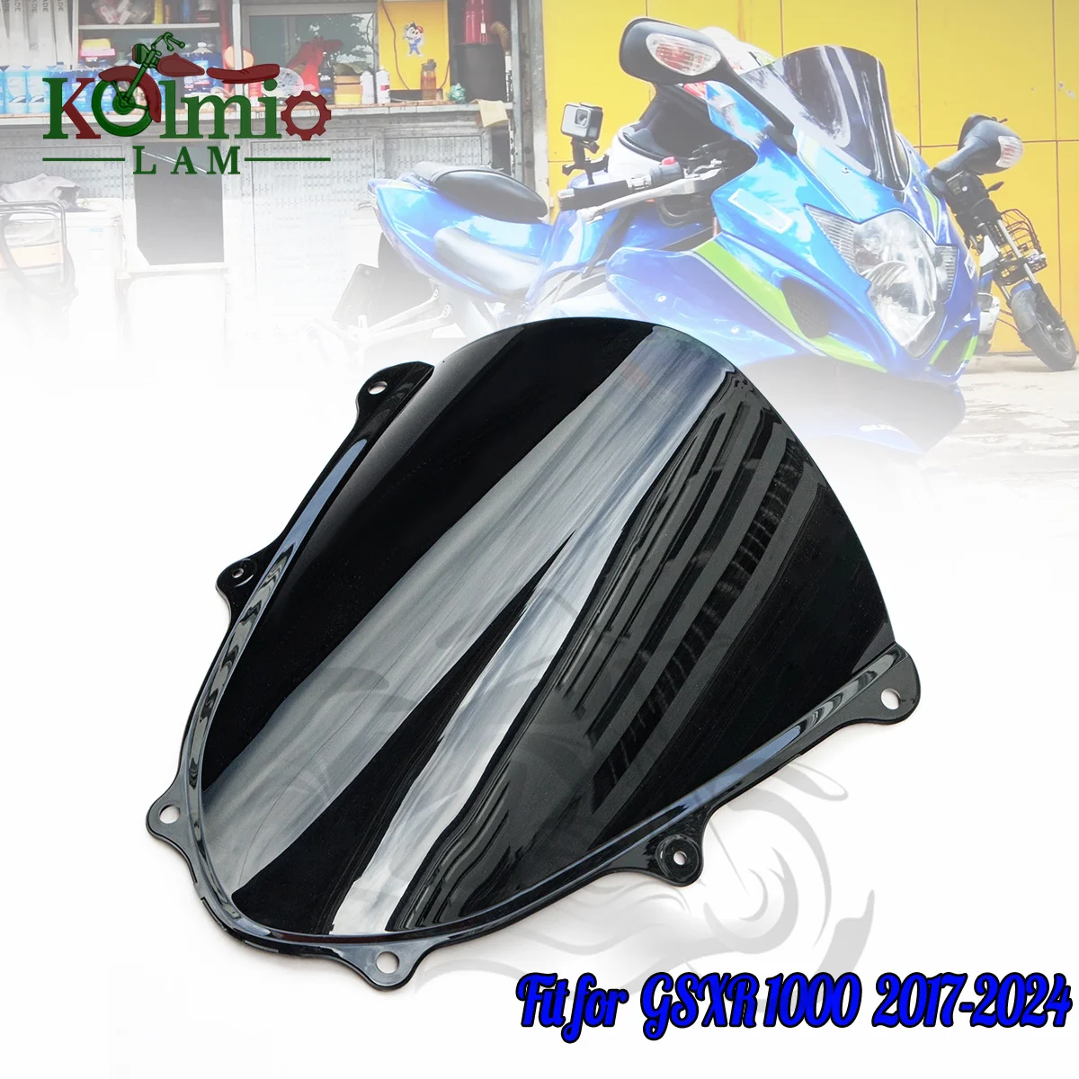

Подходит для 2017 - 2024 SUZUKI GSXR1000 GSX-R 1000 лобовое стекло мотоцикла GSXR 1000 2018 2019 2020 2021 2022