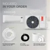 12,000 BTU, 110/120V, 17.4 SEER2, Pre-charged Ductless Mini Split Air Conditioner with Heat Pump Including 16ft Installation Kit 3