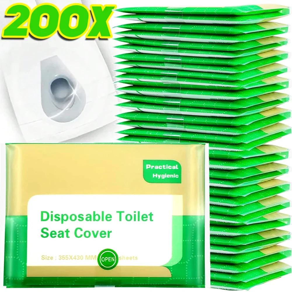 Disposable Toilet Seat Cover Paper Portable Waterproof Degradable Soluble Water Travel Camping Hotel Bathroom Toilet Mats Pad