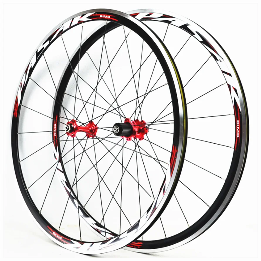 700C Wheelset Road Bike Sealed Bearings V Brake Wheels Aluminum Alloy Rim 11 Speed 30MM Rims 1650g Wheel Set bike wheelset PASAK