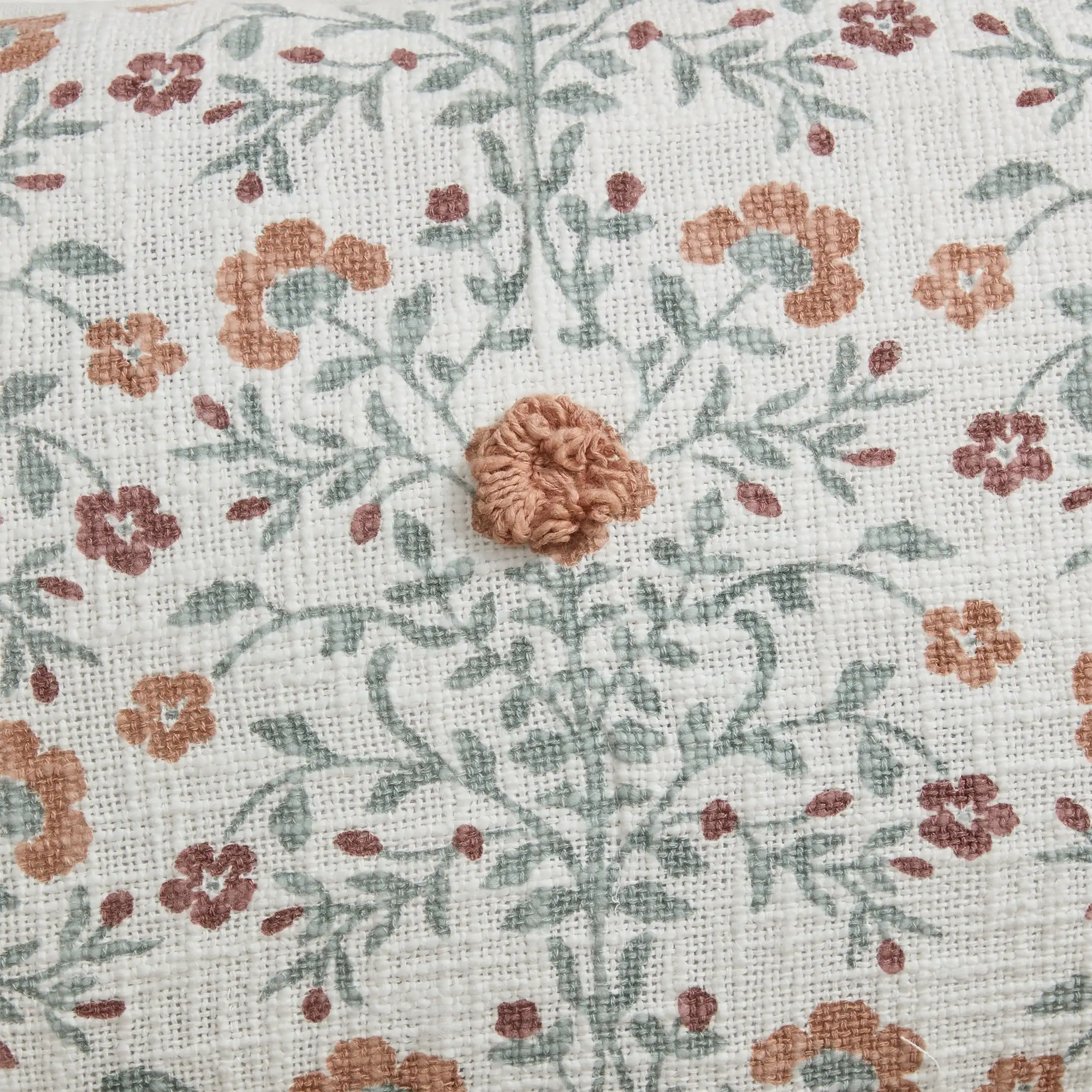 My Texas House 14" x 24" Fara Multicolor Floral Oblong Cotton Decorative Pillow