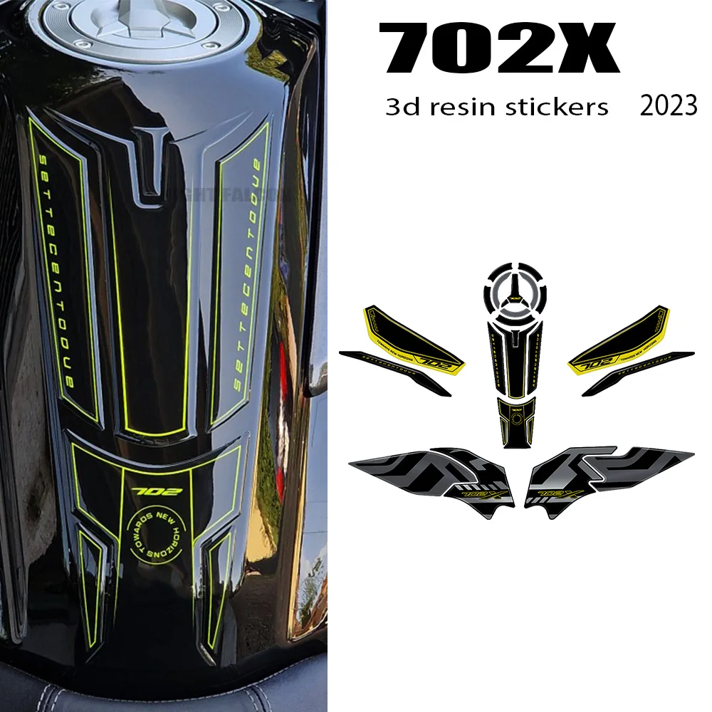 Stickers 3D Motorcycle Tank Side Protectors Compatible With Benelli TRK 702X