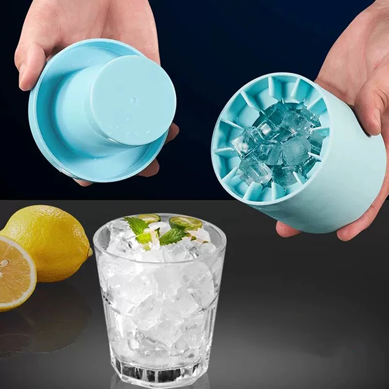 Food Grade Silicone Ice Mold Round Cylinder Ice Cube Making Mold Freeze