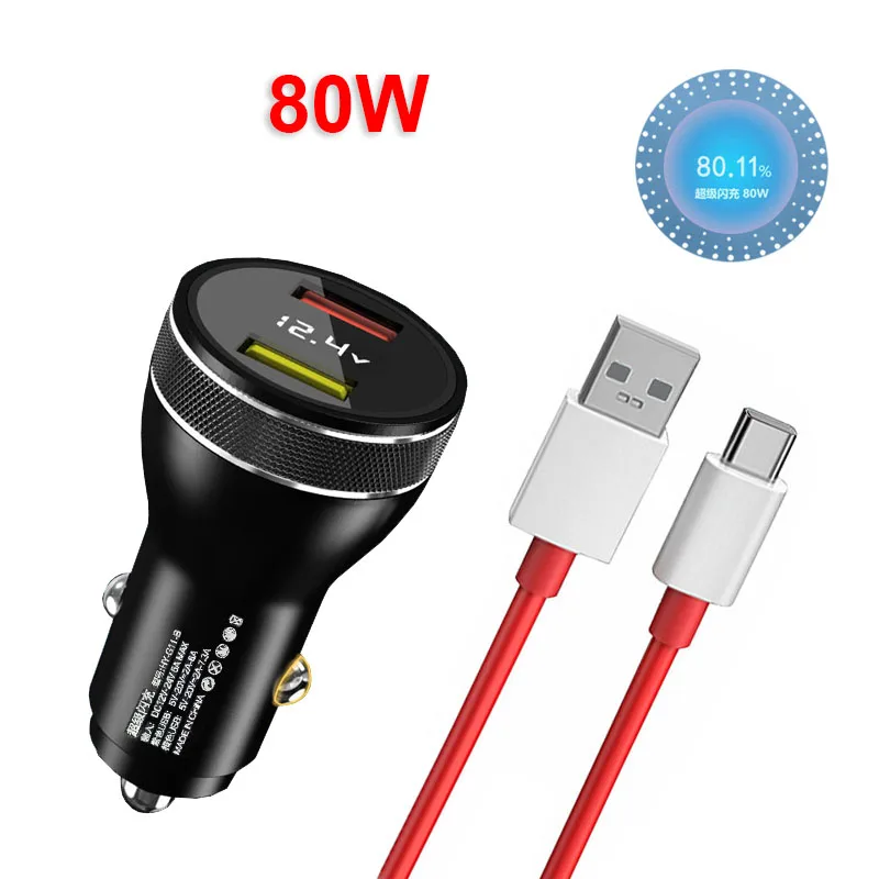 ACOCOBUY Caricatore 100W SUPERVOOC + Cavo USB C 8A 1m Per OnePlus E OPPO (Nord, Find, Reno)