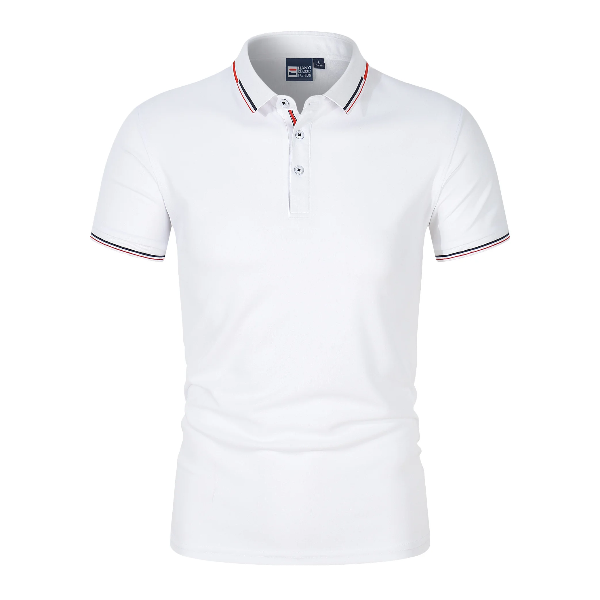Description Picture 5 of item100% Cotton Polo Men Shirt Short Sleeve Polo Shirt Contrast Color Polo Summer Streetwear Casual Fashion Men tops