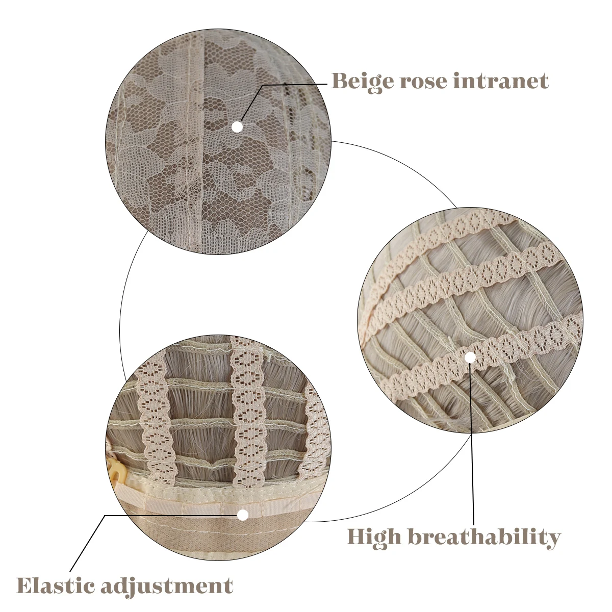 Synthetic platinum Lolita wig double ponytail natural curly wave female headgear wig long curly hair cosplay wig