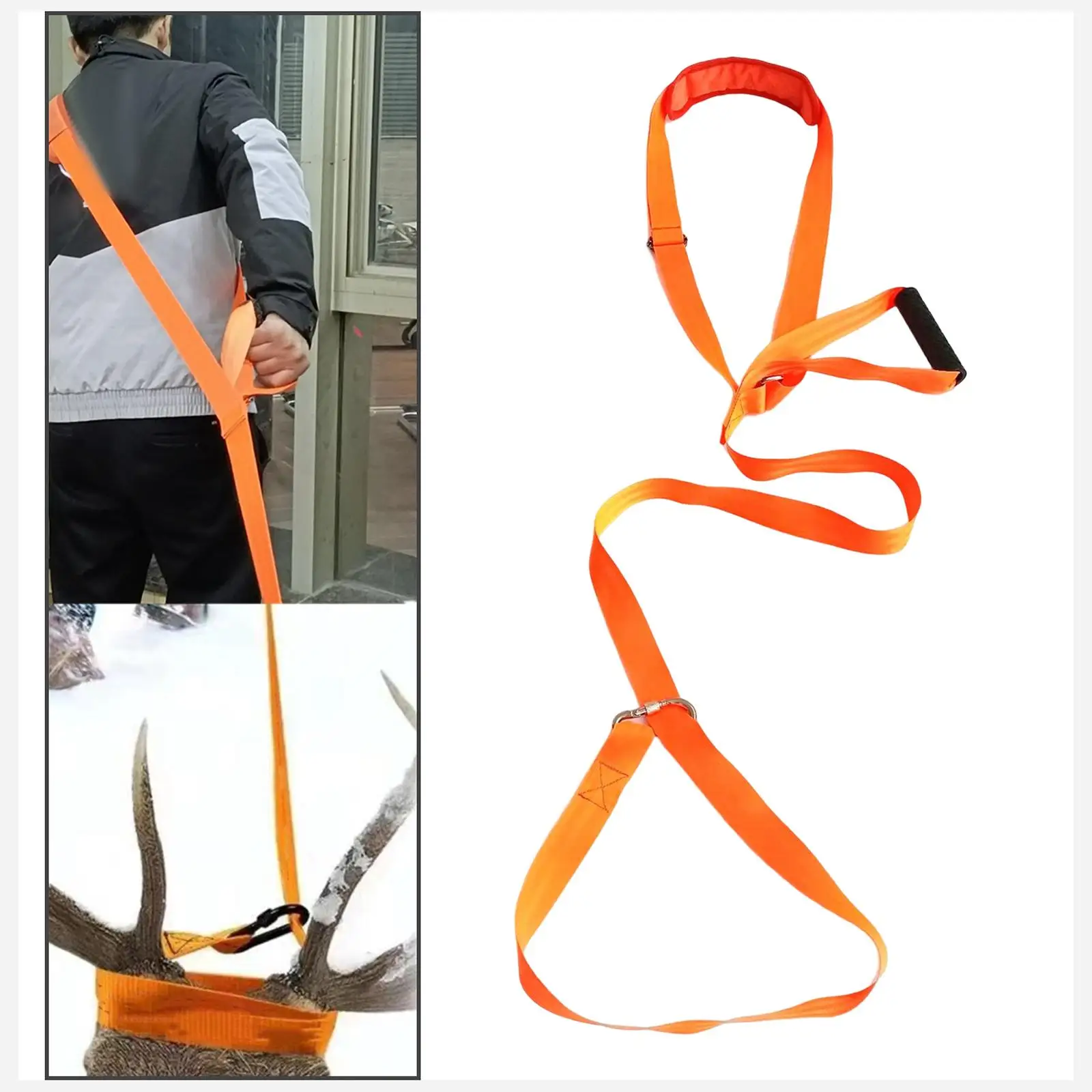 Deer Drag Harness Hunting Deer Puller with Comfort Grip Handle For Farmer Home Outdoor
