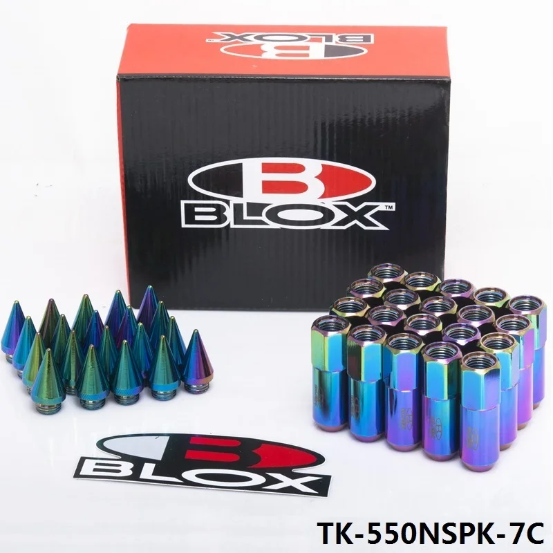 20PCS Blox M12X1.5 / M12X1.25 High Quality Aluminium Extended Tuner Wheels Rims Lug Nuts With Spike TK-550NSPK