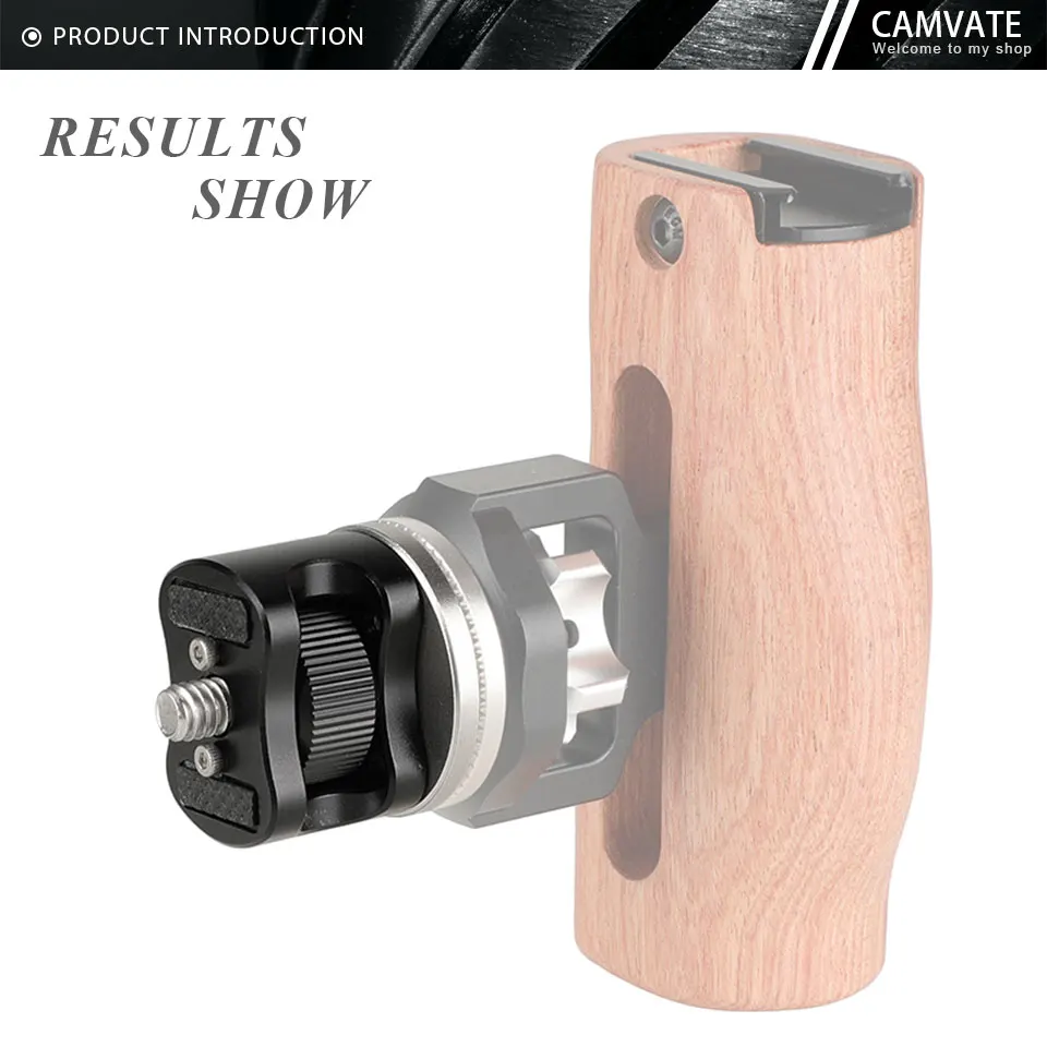 ARRI Rosette Mount With 1/4"-20 Thumbscrew & M6 Female Thread For SmallHD 700 Se