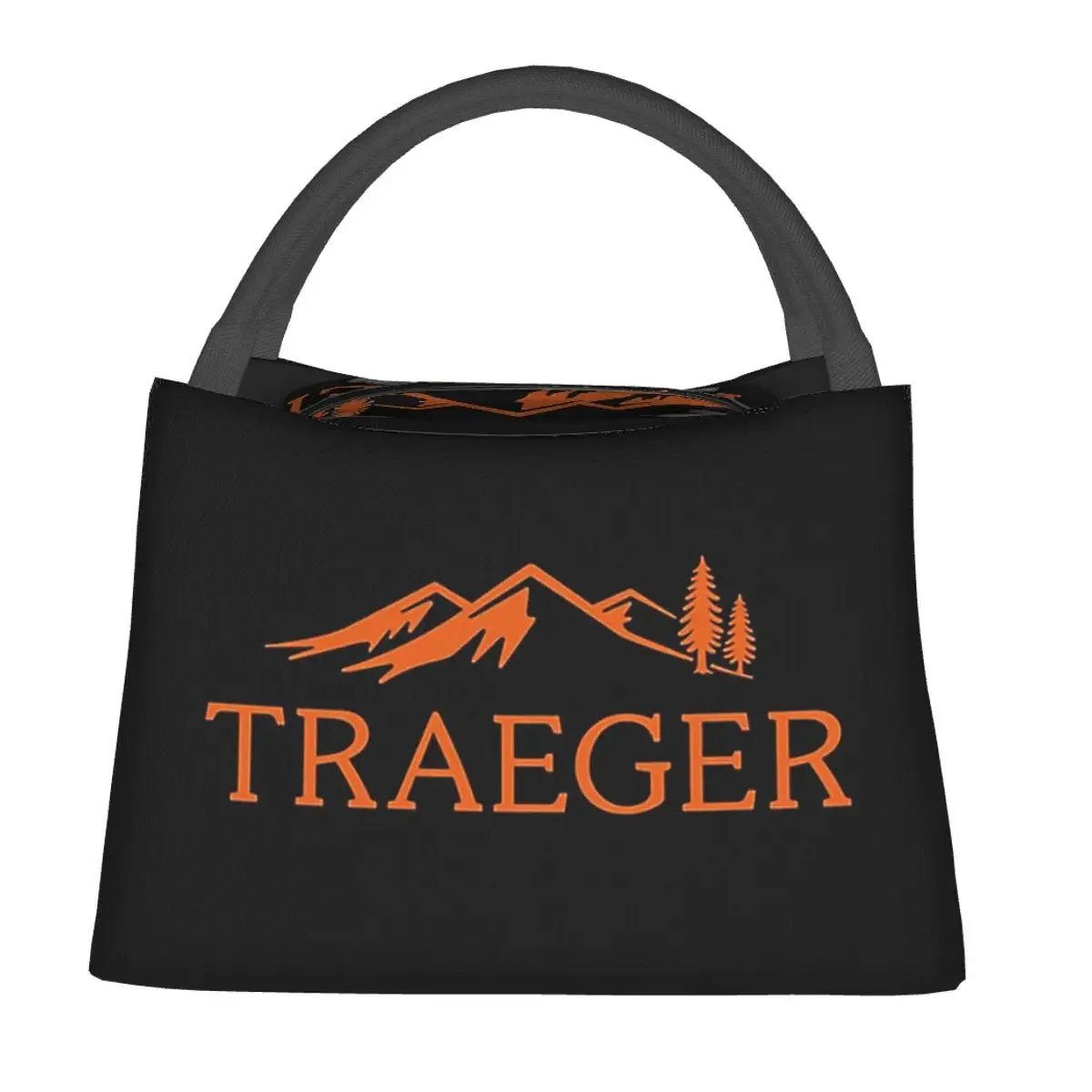 Traeger Pellet Grill Smoke BBQ Essential Lunch Bags Insulated Bento Box Lunch Tote Picnic Bags Cooler Thermal Bag for Woman
