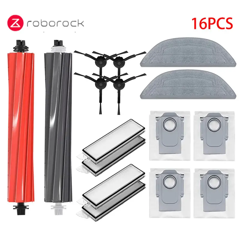Roborock Premium Vacuum Accessories Kit – Side Brush, HEPA Filter, Mop, Dust Bags & Spare Parts