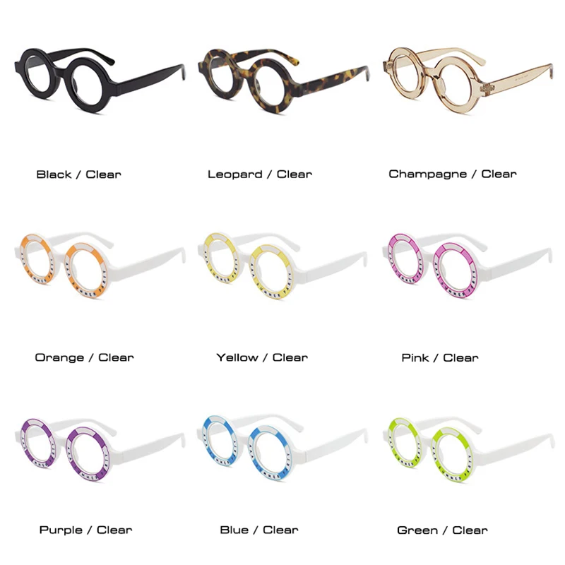 Eyeglasses Frames Optical Glasses Retro Round Women Men Anti-Blu-Ray Computer Goggles
