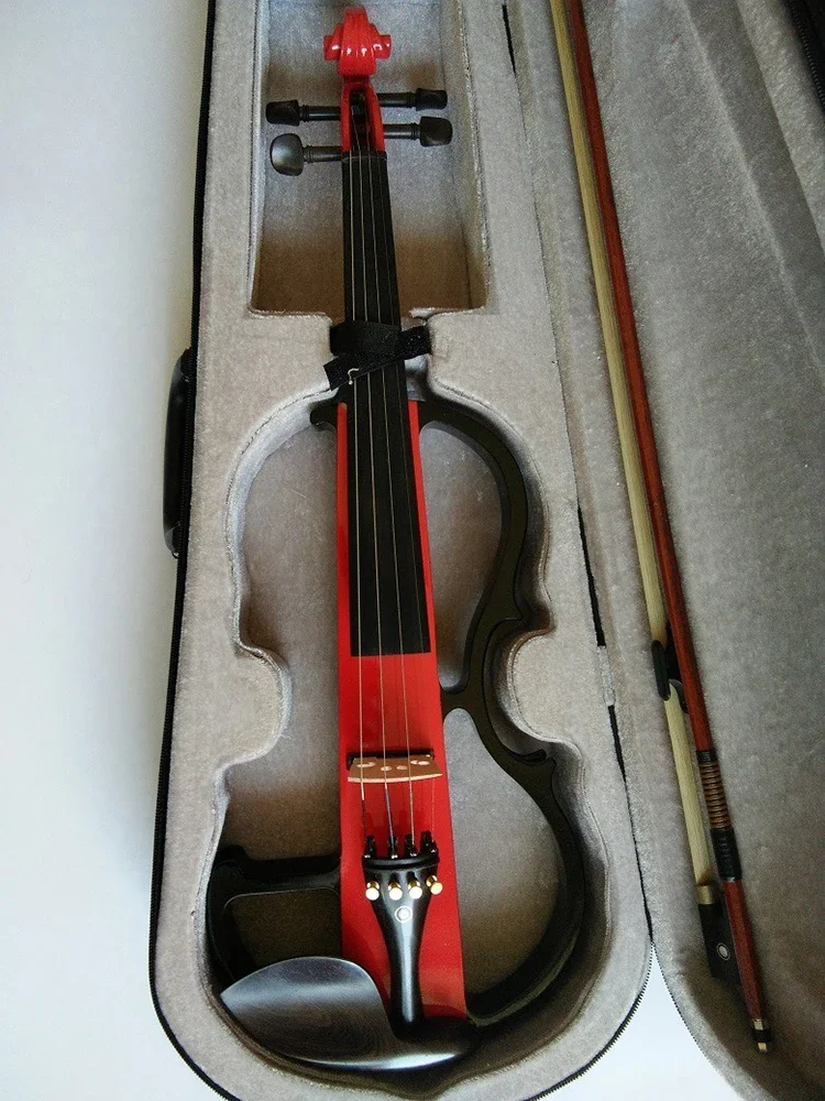 Solid Wood Violin Luxury Ebony Electric Violin Strings Beginner Professional Handmade Stringed Musical Instrument Accessories