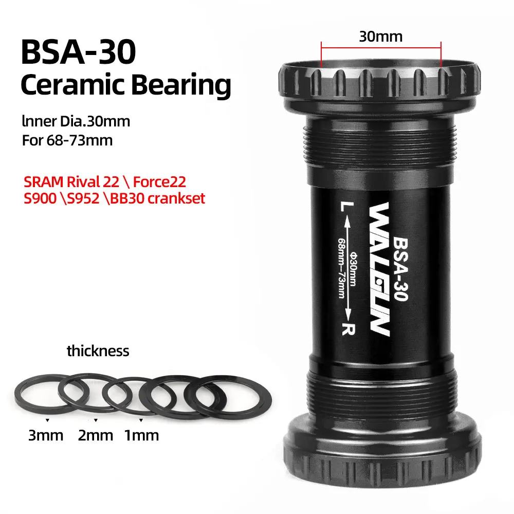 BSA BSA24 BSA30 Bike Bottom Bracket Ceramic BB MTB Road 24mm 30mm