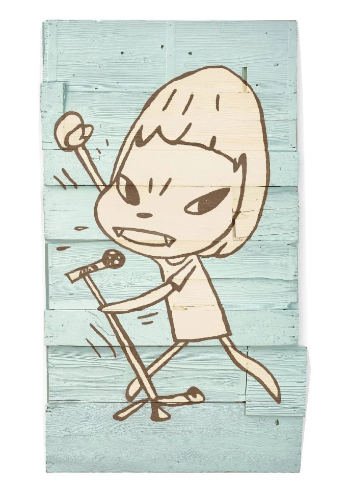 Yoshitomo Nara Guitar Girl Canvas Art Print