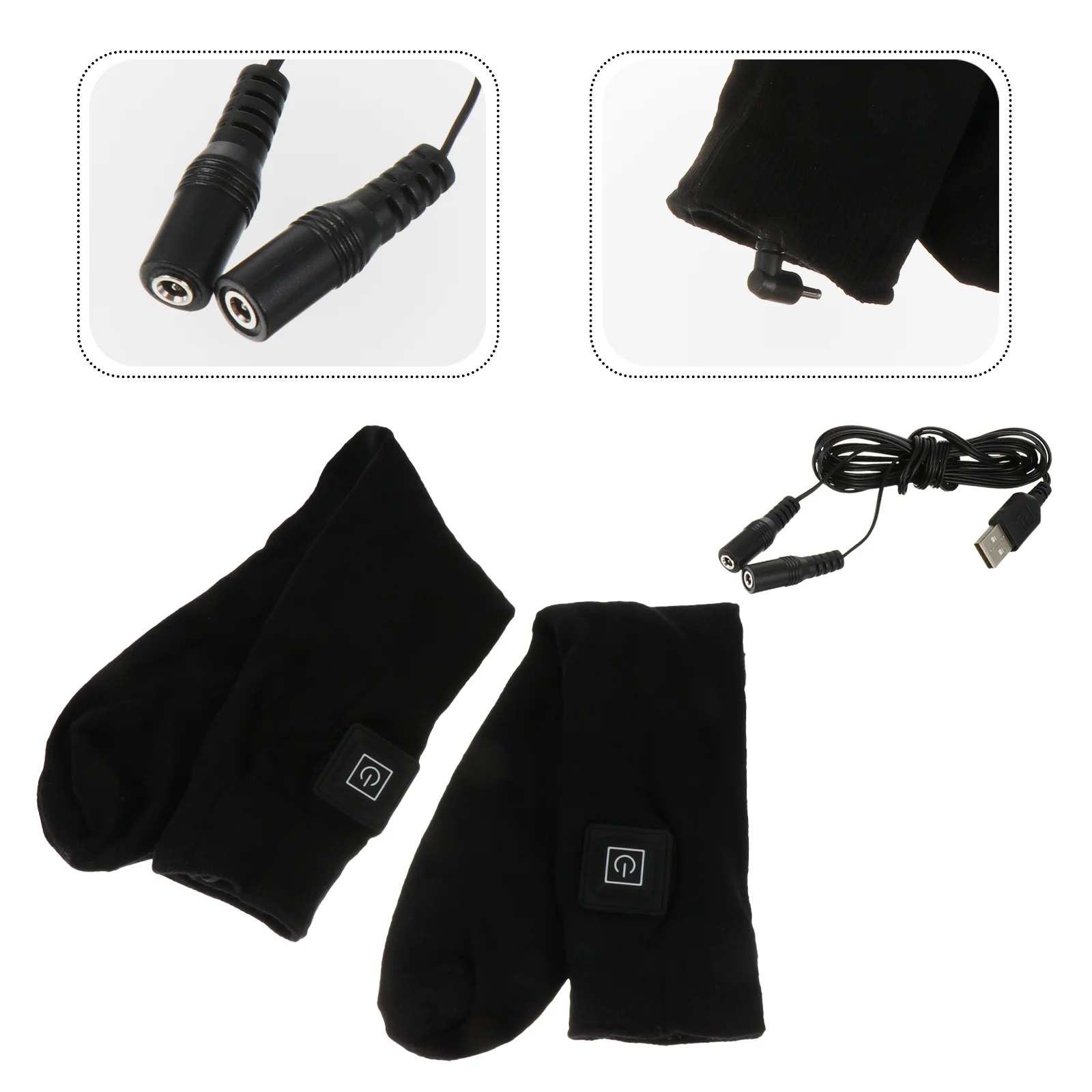 

1 Pair Intelligent Heating Sock Stylish Warm Sock Winter Sock (No )