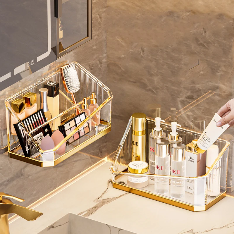 Luxury Makeup Organizer Desktop Bathroom Makeup Brush Storage Box Office Pen Box Makeup Brush Organizer Lipstick Storage Box 4