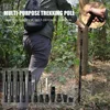 CEOI GWOK Hiking Stick Trekking Poles Ergonomic T Straight Handles Adjustable Multifunction Hiking Accessories Walking Sticks 1