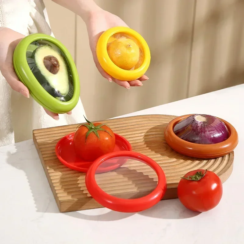1Pcs Fruit Vegetable Storage Container Food Fresh-keeping Box Avocado Pod Tomato Lemon Storage Box Plastic Kitchen Gadgets kitchen storage box rice storage box food storage pots food storage container food storage can seasoning storage container pickle storage container food storage box egg storage container storage box