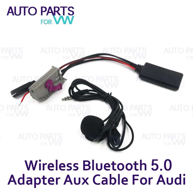 Modulo Bluetooth 5.0 Per Auto Aux-In Adattatore Per Cavo Audio 32Pin Per Audi A3 A4 A6 A8 Tt R8 Rns-E