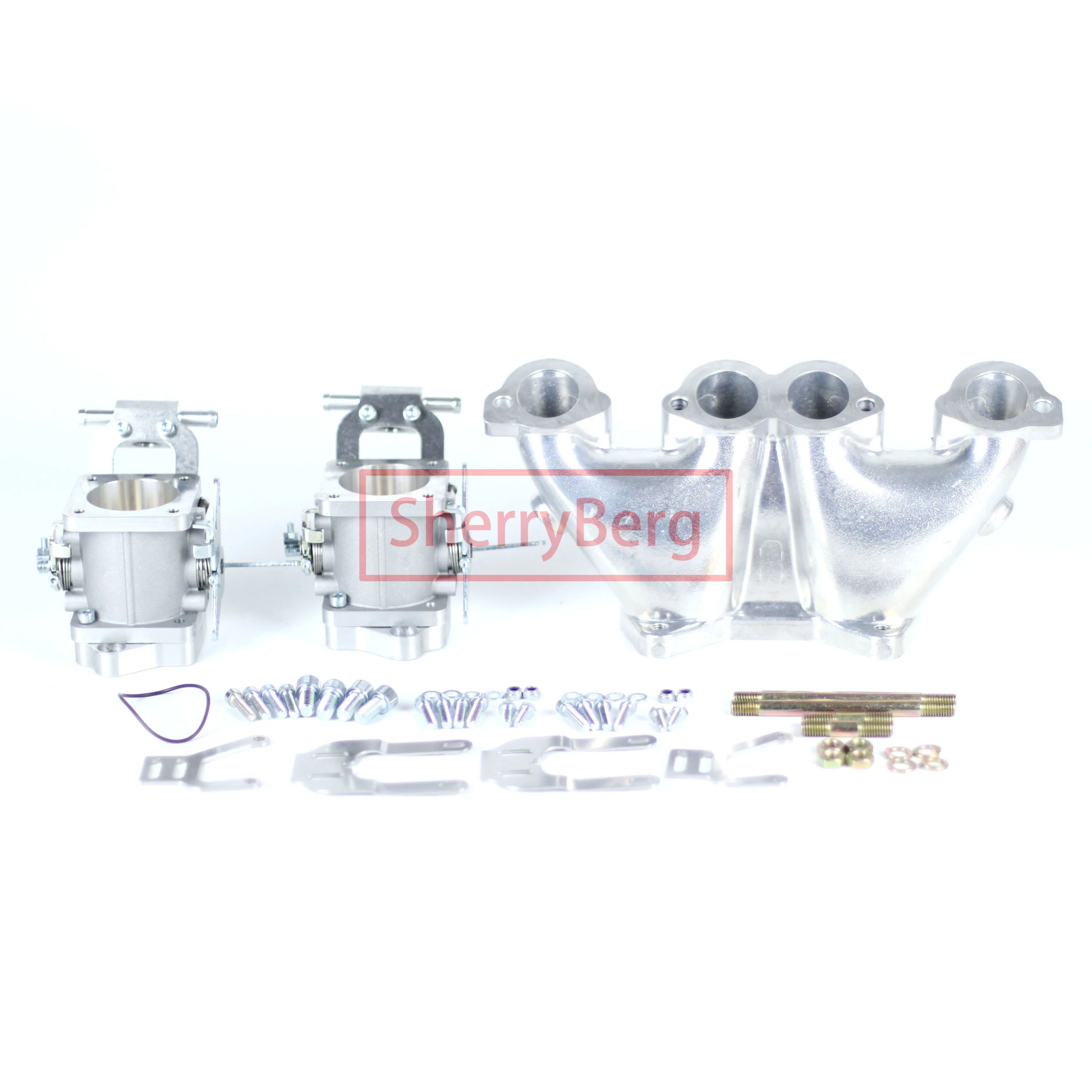 

SherryBerg INDIVIDUAL Throttle Body Kit Manifold for WEBER EMPI 40/42/45/48/50 DCOE for VW Golf MK2 SOHC 8V Engines Rep. Carb