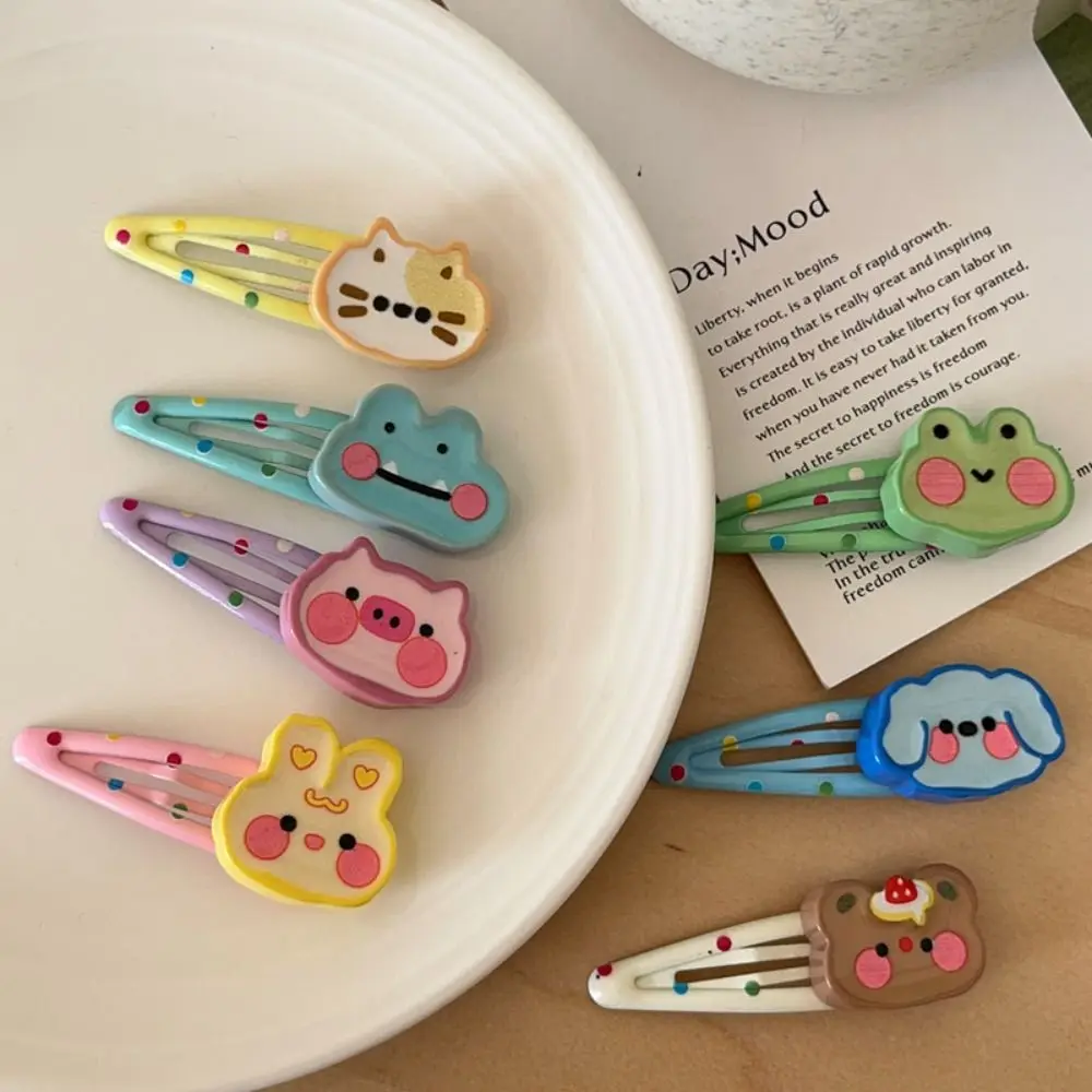 

Side Clips Cartoon Hairpin Candy Color Korean Style Lovely Barrettes Hair Accessories Headwear Cute Duckbill Clip Children Gift