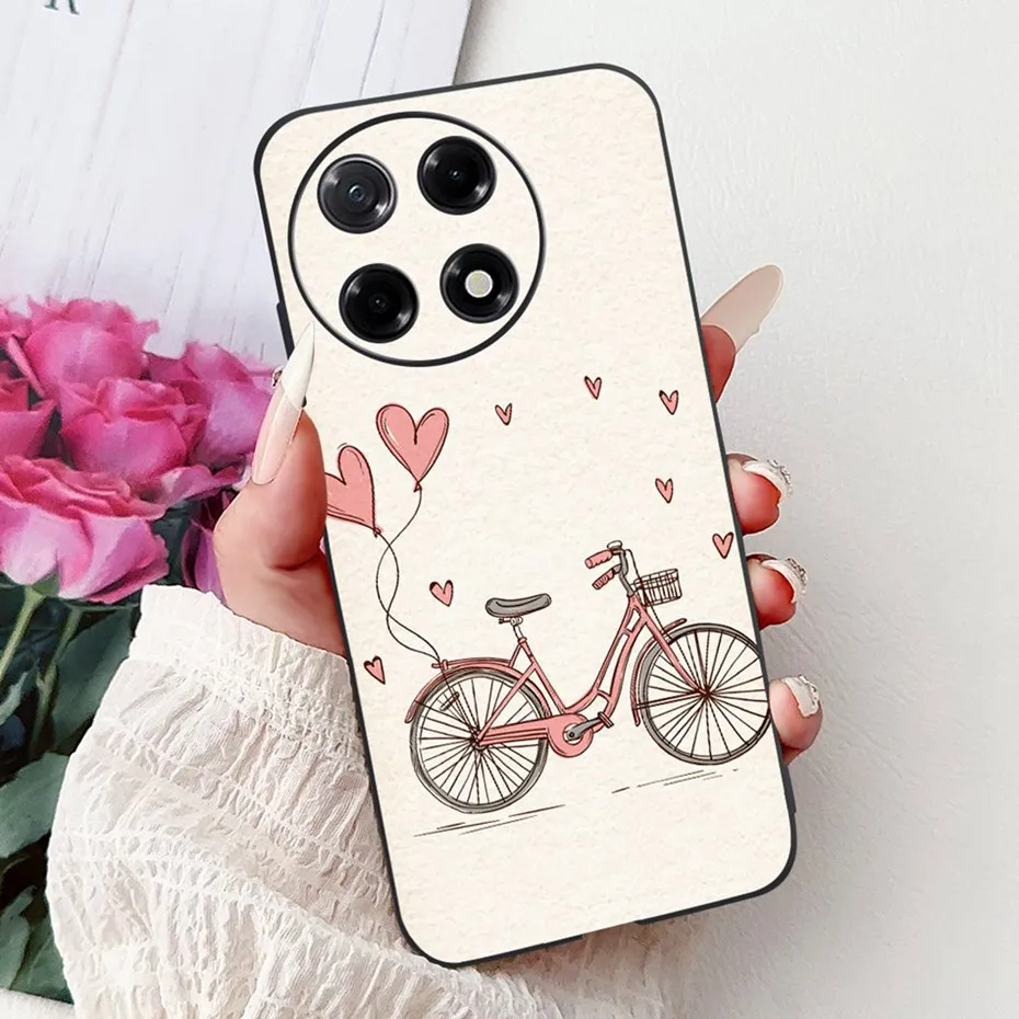 Sleek Black Silicon Soft TPU Phone Case - Modern Design Back Cover